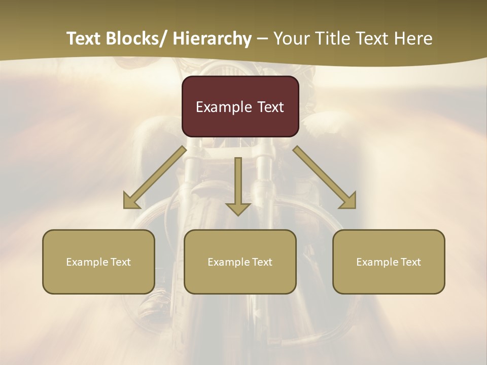 Vehicle Sunglasses Motorbike PowerPoint Template