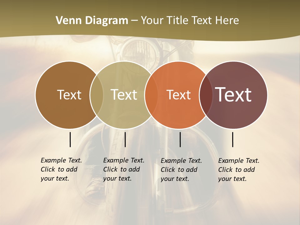 Vehicle Sunglasses Motorbike PowerPoint Template