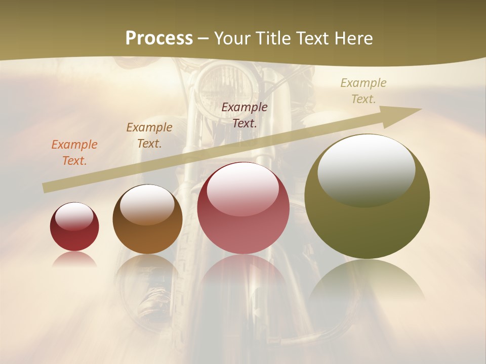 Vehicle Sunglasses Motorbike PowerPoint Template