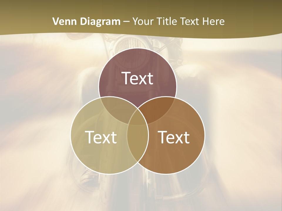 Vehicle Sunglasses Motorbike PowerPoint Template