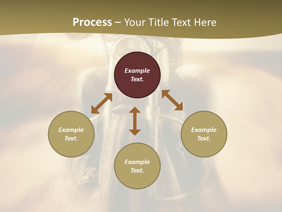 Vehicle Sunglasses Motorbike PowerPoint Template