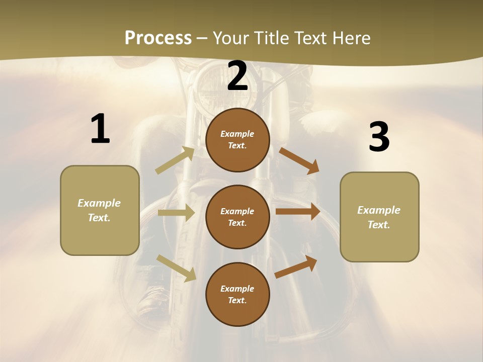 Vehicle Sunglasses Motorbike PowerPoint Template