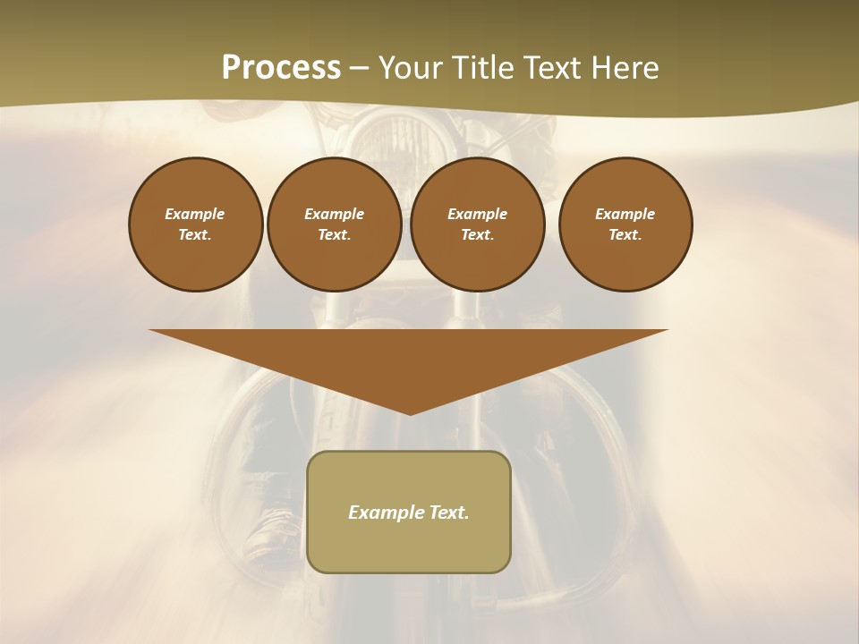 Vehicle Sunglasses Motorbike PowerPoint Template