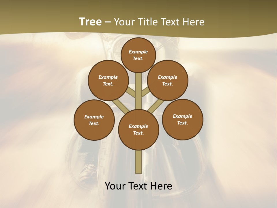 Vehicle Sunglasses Motorbike PowerPoint Template