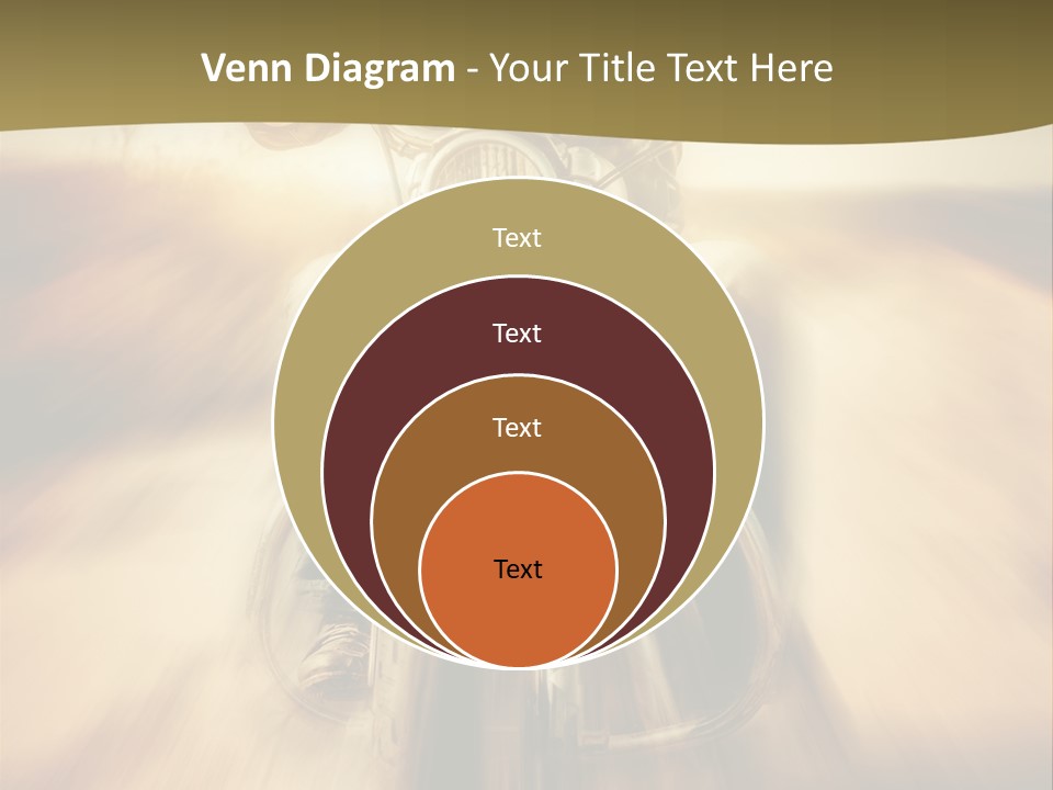Vehicle Sunglasses Motorbike PowerPoint Template