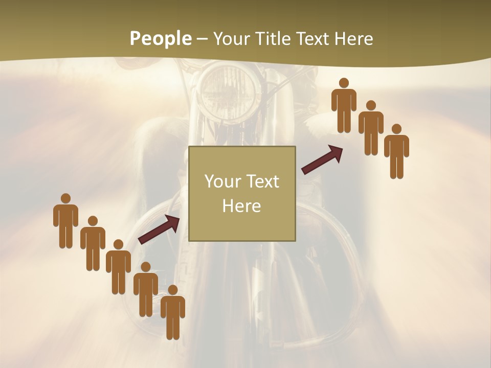 Vehicle Sunglasses Motorbike PowerPoint Template