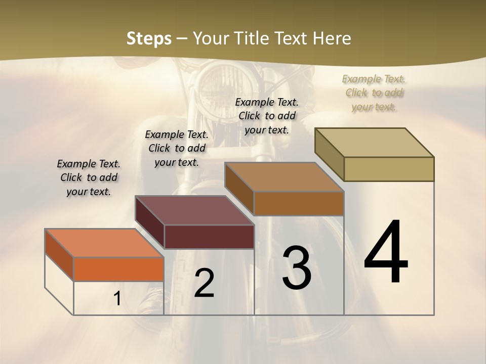 Vehicle Sunglasses Motorbike PowerPoint Template