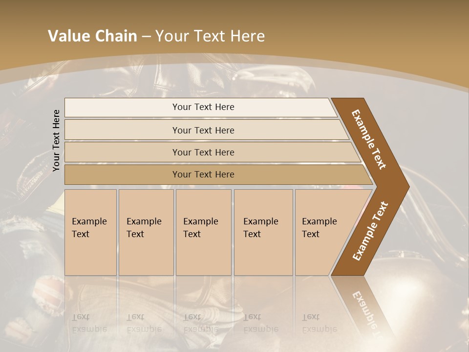 Riding Motorcyclist Retro PowerPoint Template