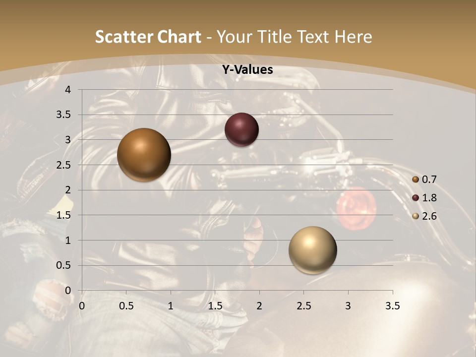 Riding Motorcyclist Retro PowerPoint Template