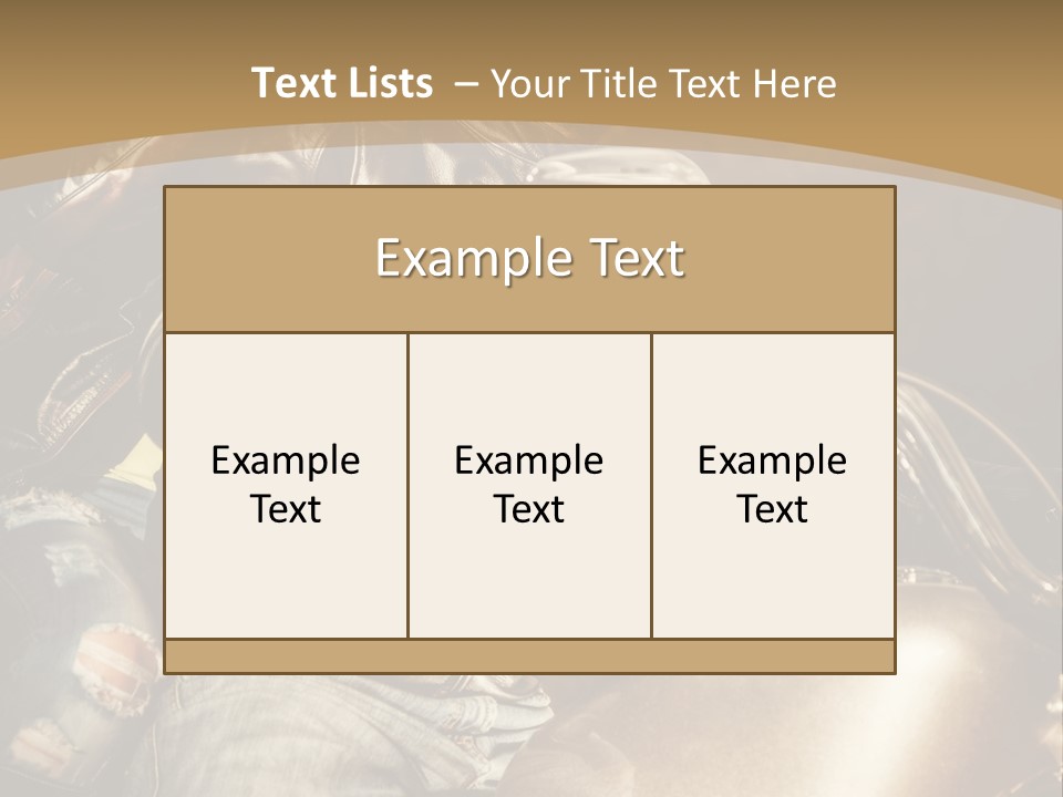 Riding Motorcyclist Retro PowerPoint Template
