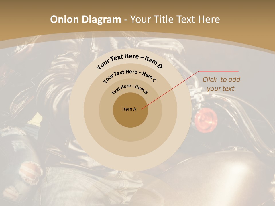 Riding Motorcyclist Retro PowerPoint Template