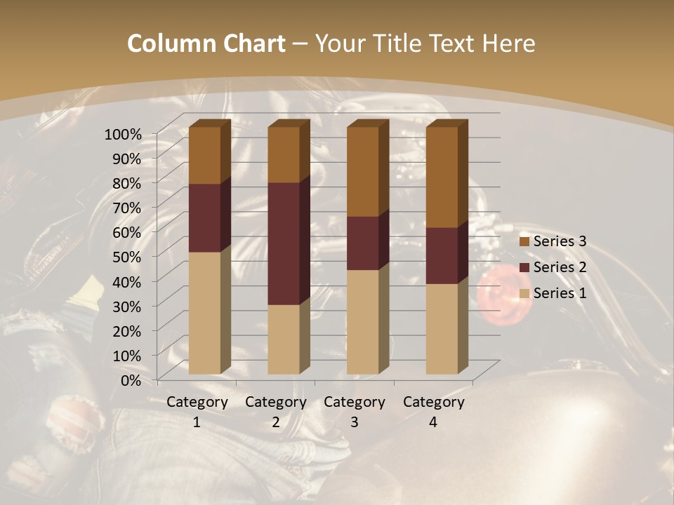 Riding Motorcyclist Retro PowerPoint Template
