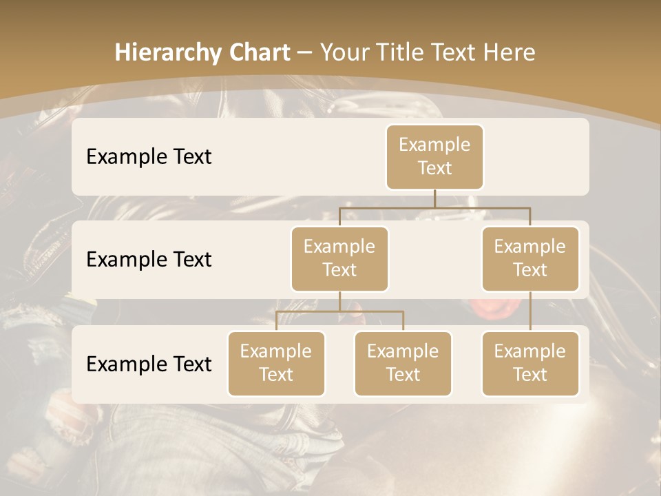 Riding Motorcyclist Retro PowerPoint Template