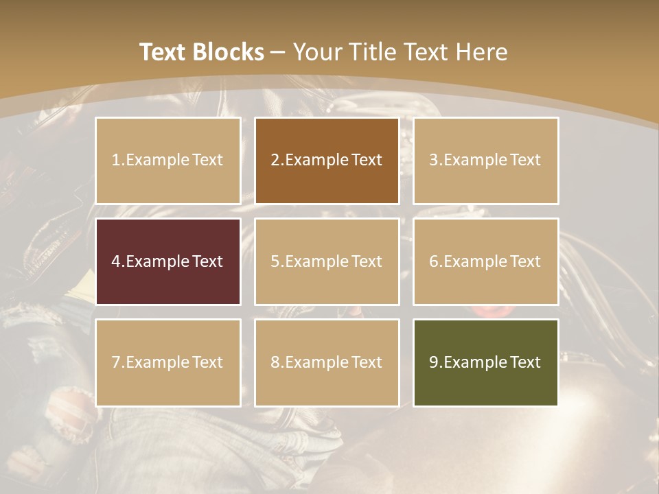 Riding Motorcyclist Retro PowerPoint Template