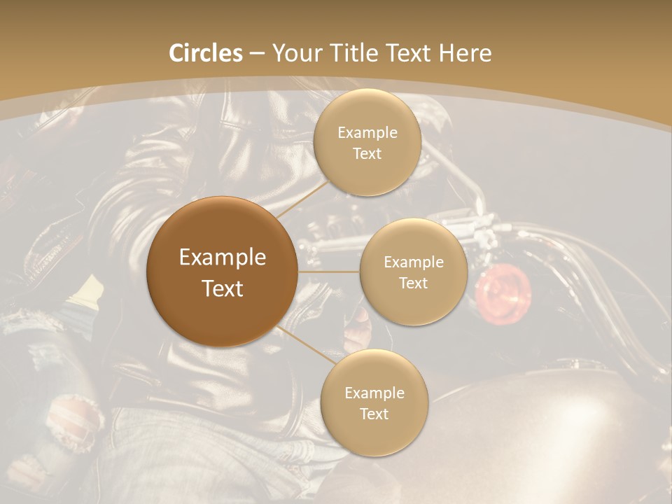 Riding Motorcyclist Retro PowerPoint Template