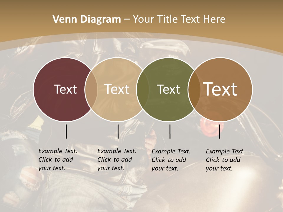 Riding Motorcyclist Retro PowerPoint Template