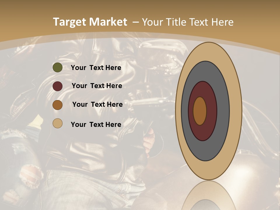 Riding Motorcyclist Retro PowerPoint Template