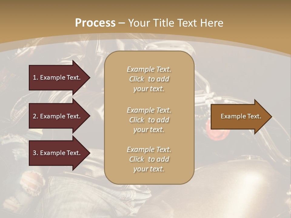 Riding Motorcyclist Retro PowerPoint Template