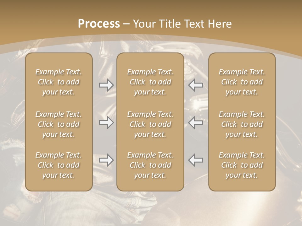 Riding Motorcyclist Retro PowerPoint Template