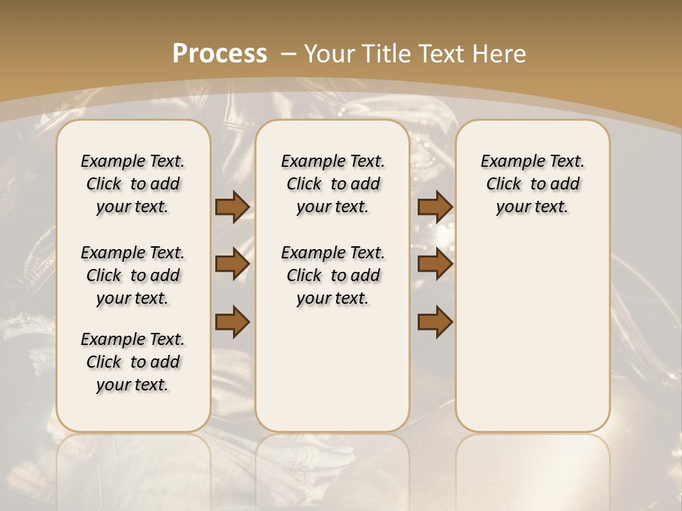 Riding Motorcyclist Retro PowerPoint Template