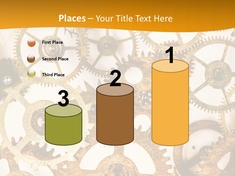 Machinery Technology Cog PowerPoint Template