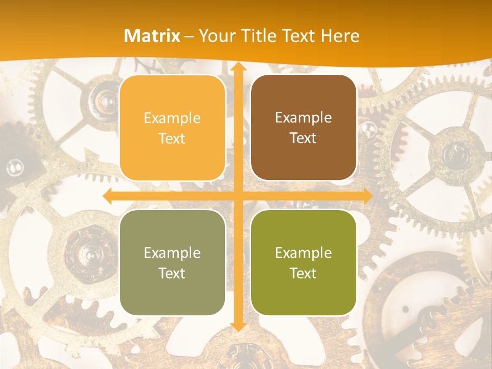 Machinery Technology Cog PowerPoint Template