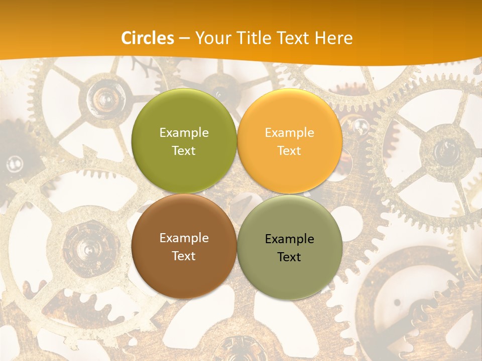 Machinery Technology Cog PowerPoint Template
