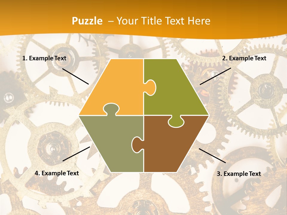 Machinery Technology Cog PowerPoint Template