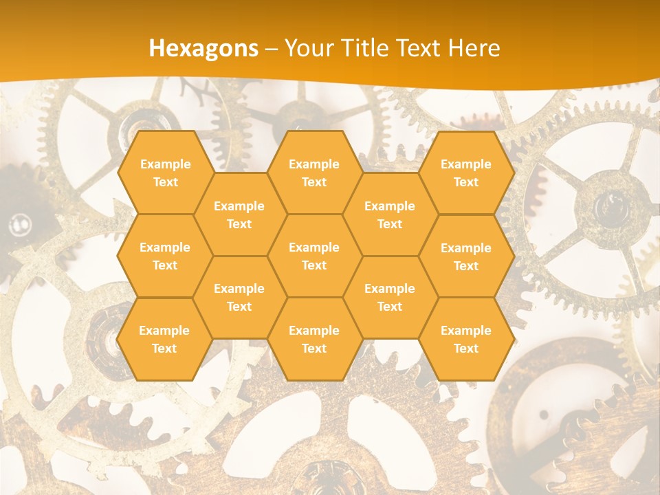 Machinery Technology Cog PowerPoint Template