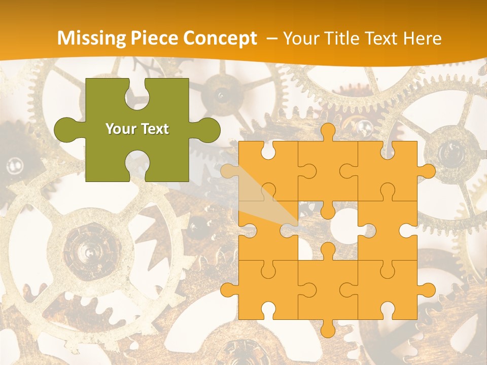 Machinery Technology Cog PowerPoint Template