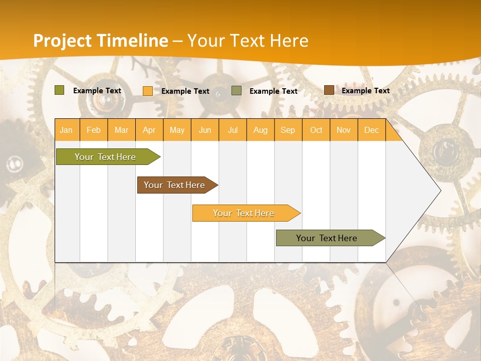 Machinery Technology Cog PowerPoint Template