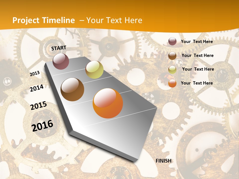 Machinery Technology Cog PowerPoint Template