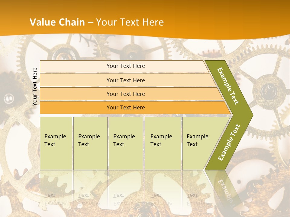 Machinery Technology Cog PowerPoint Template