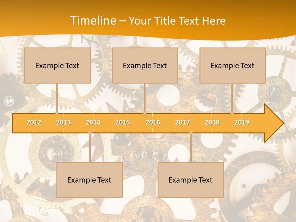 Machinery Technology Cog PowerPoint Template