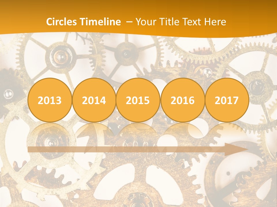 Machinery Technology Cog PowerPoint Template