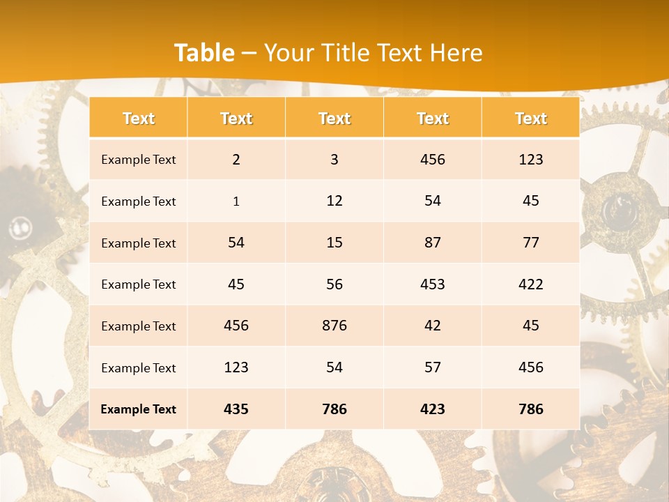 Machinery Technology Cog PowerPoint Template