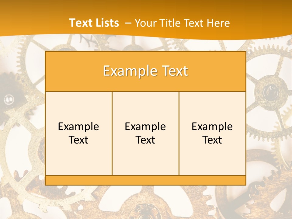 Machinery Technology Cog PowerPoint Template