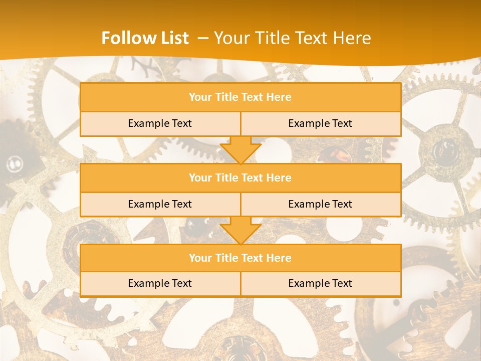Machinery Technology Cog PowerPoint Template
