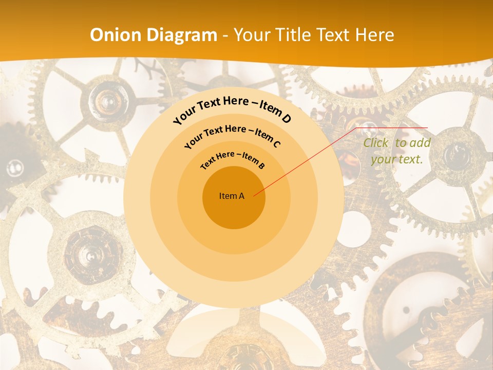 Machinery Technology Cog PowerPoint Template