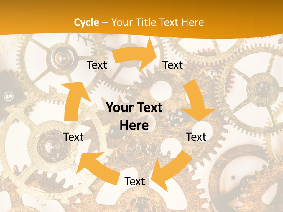 Machinery Technology Cog PowerPoint Template