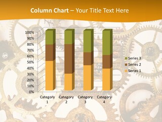 Machinery Technology Cog PowerPoint Template