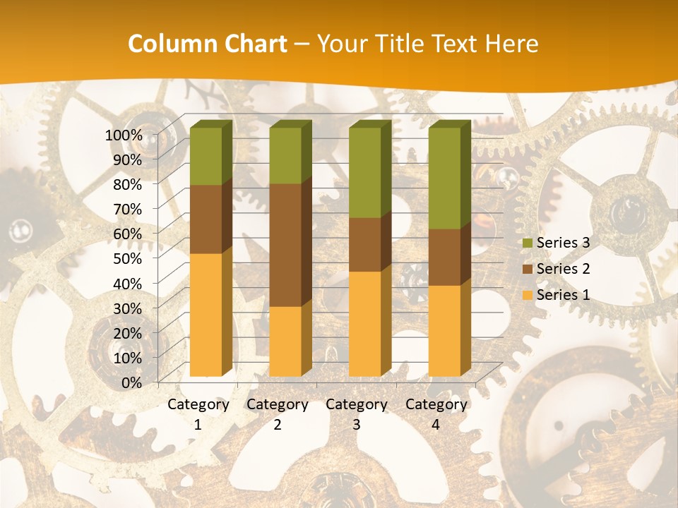 Machinery Technology Cog PowerPoint Template