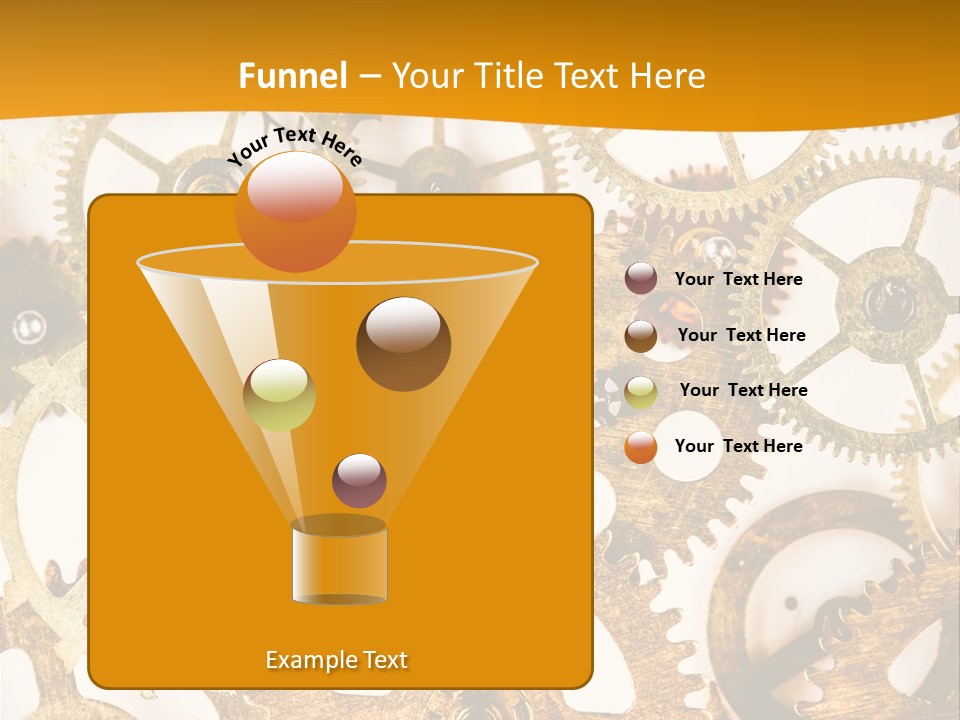 Machinery Technology Cog PowerPoint Template
