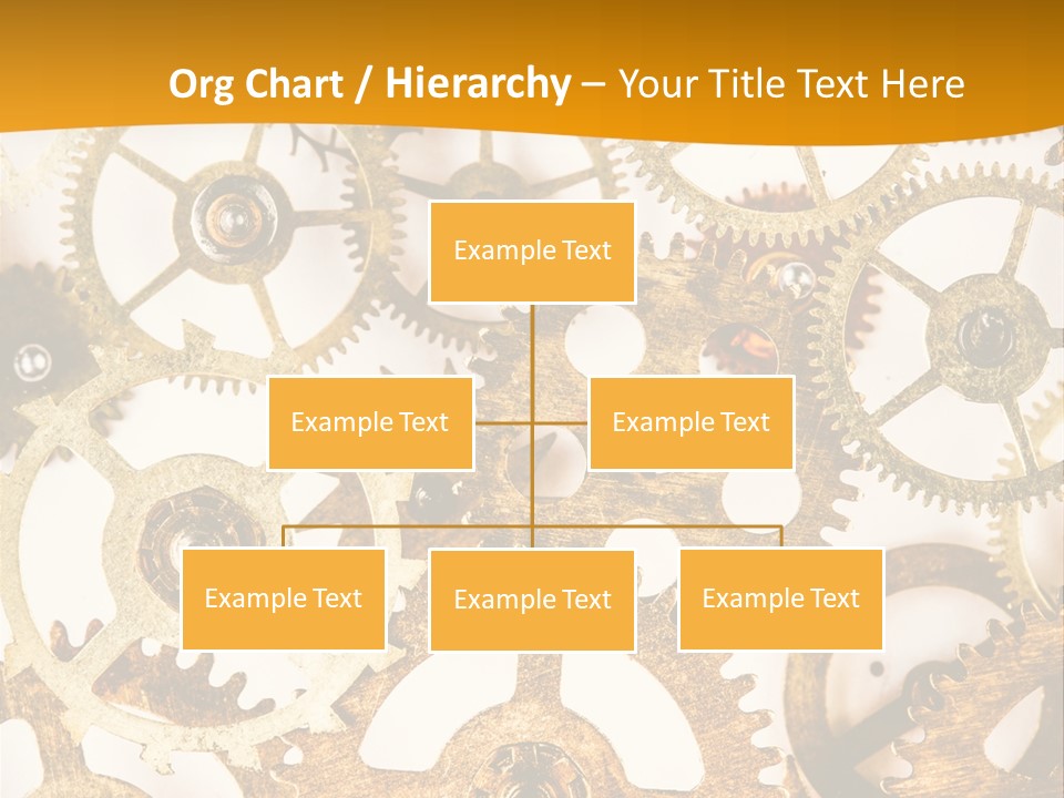 Machinery Technology Cog PowerPoint Template