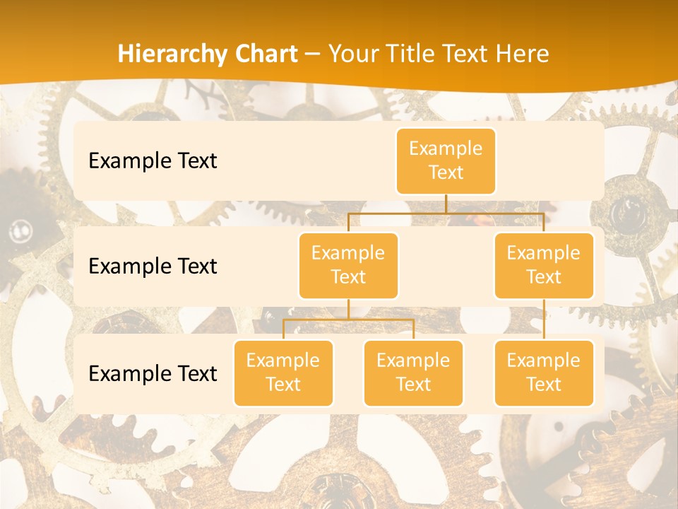 Machinery Technology Cog PowerPoint Template