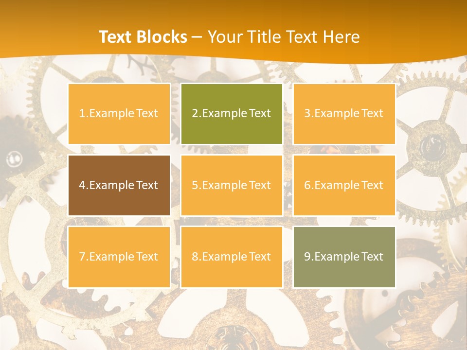 Machinery Technology Cog PowerPoint Template