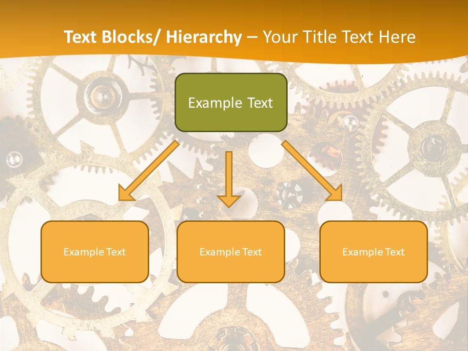 Machinery Technology Cog PowerPoint Template