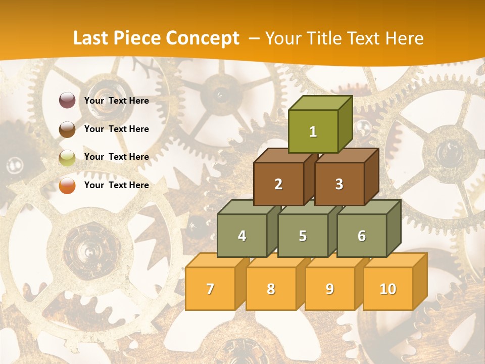 Machinery Technology Cog PowerPoint Template