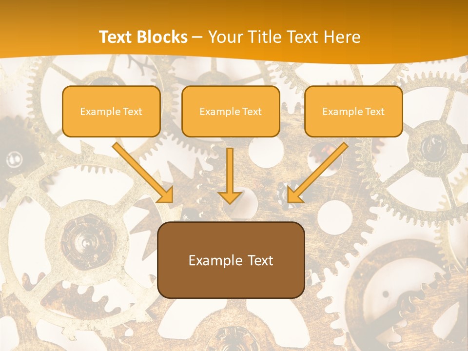 Machinery Technology Cog PowerPoint Template