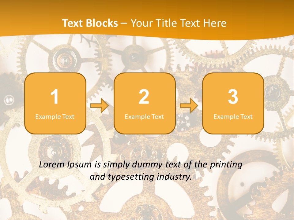 Machinery Technology Cog PowerPoint Template